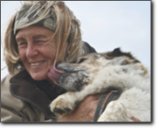 Christine von Hake mit Hund